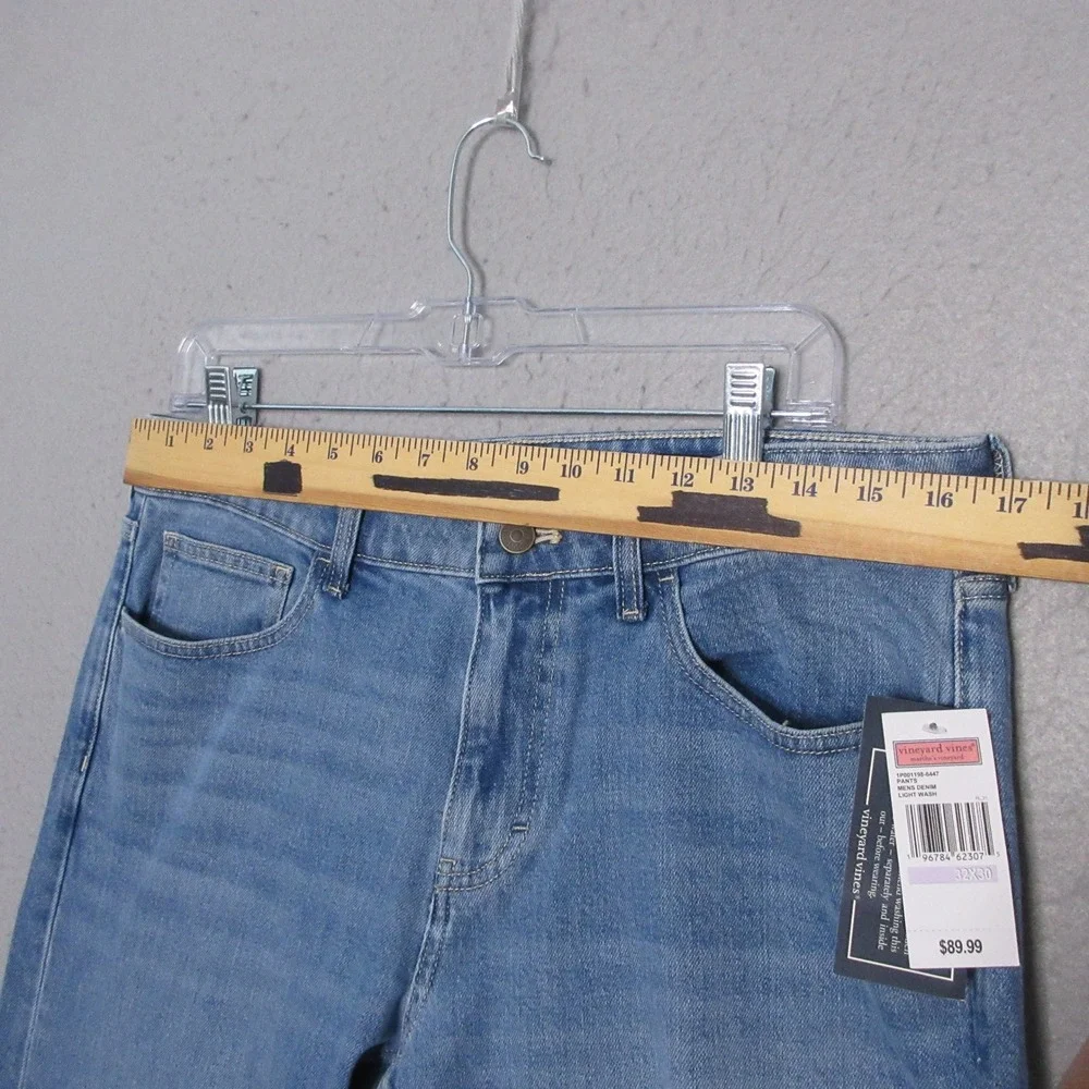 Vineyard Vines Jeans Men 32x30 Straight Leg Light Wash Capsule WardrobeNWT‎
